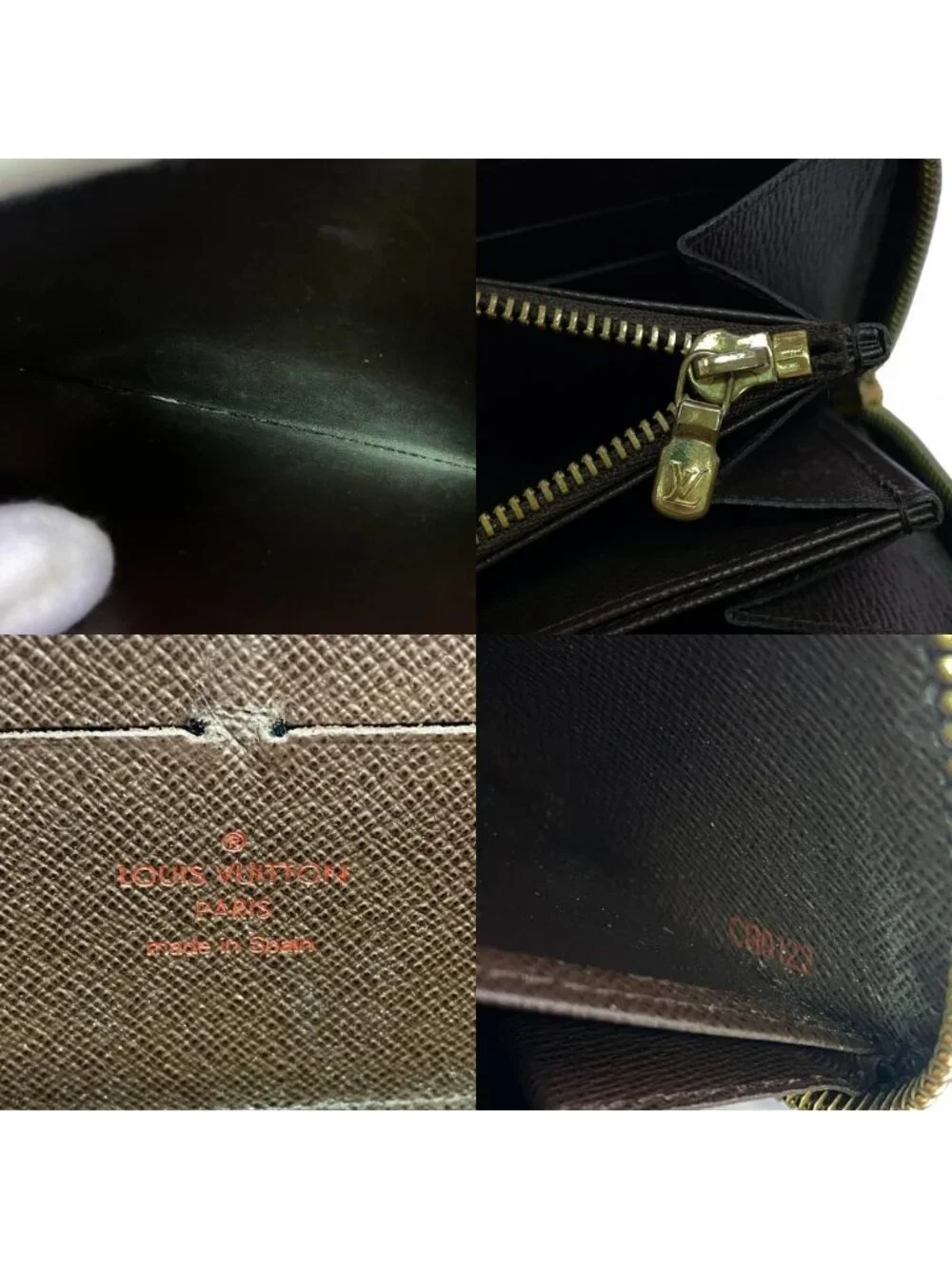 Louis Vuitton Round Zip Wallet Damier